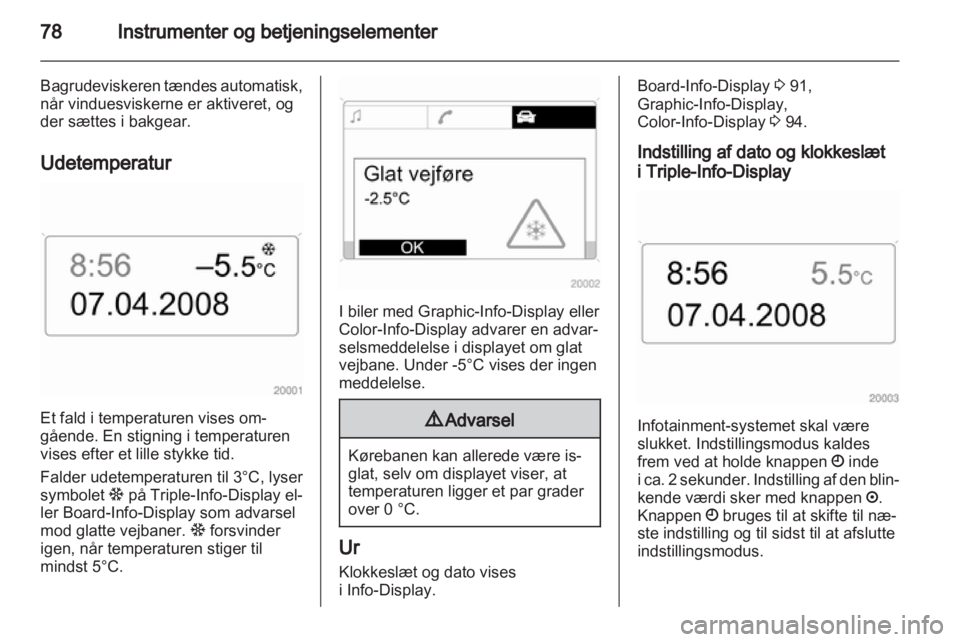 OPEL ZAFIRA 2010.5  Instruktionsbog (in Danish) 