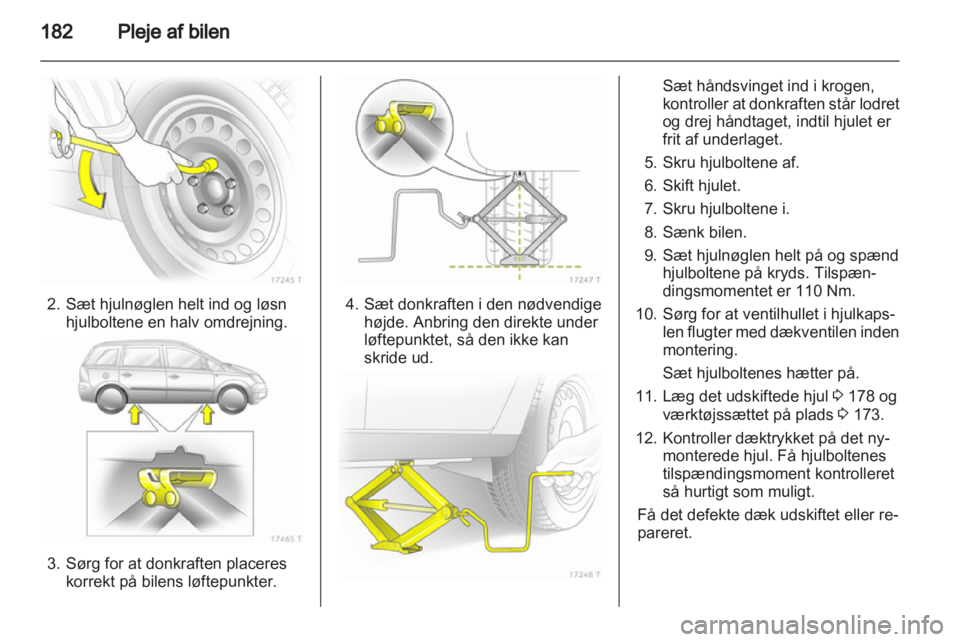 OPEL ZAFIRA 2011  Instruktionsbog (in Danish) 