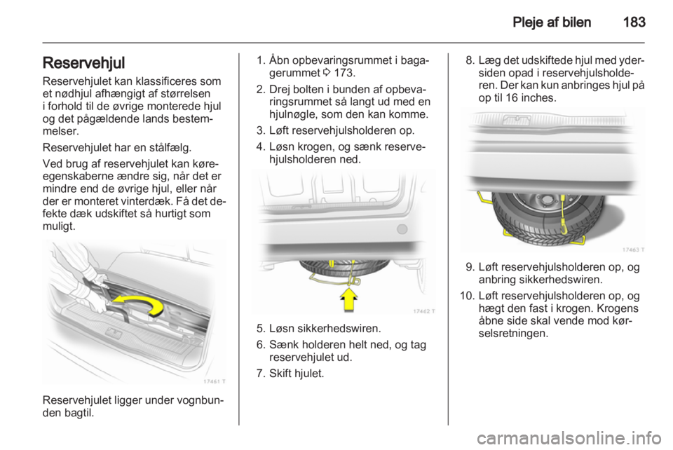 OPEL ZAFIRA 2011  Instruktionsbog (in Danish) 