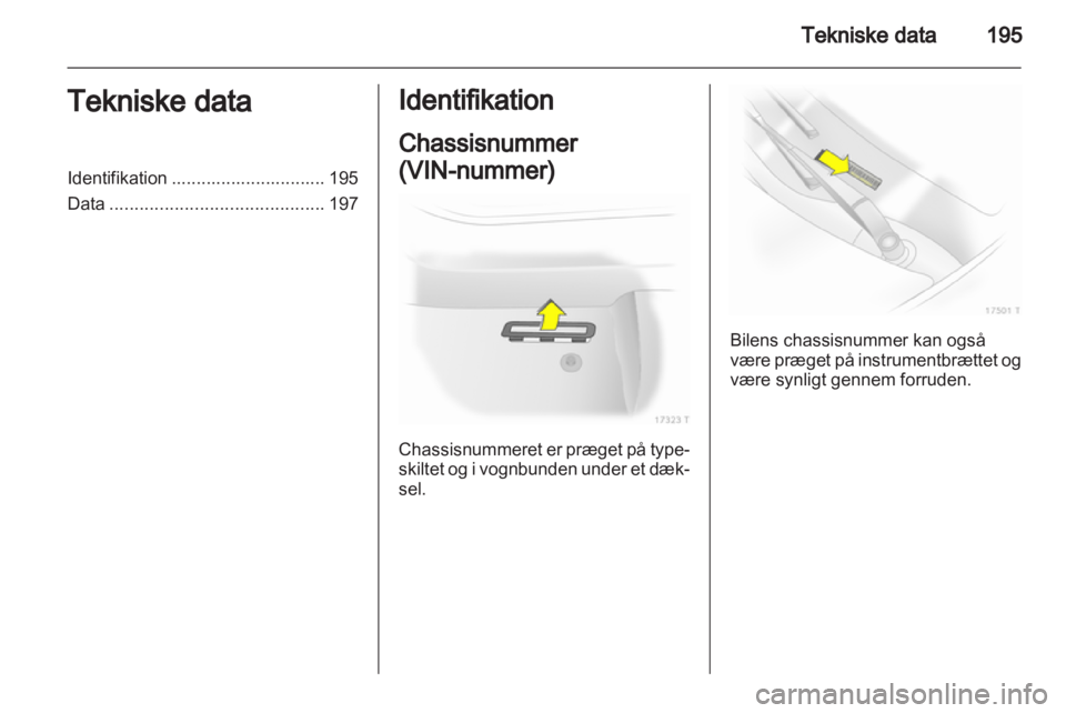 OPEL ZAFIRA 2011  Instruktionsbog (in Danish) 