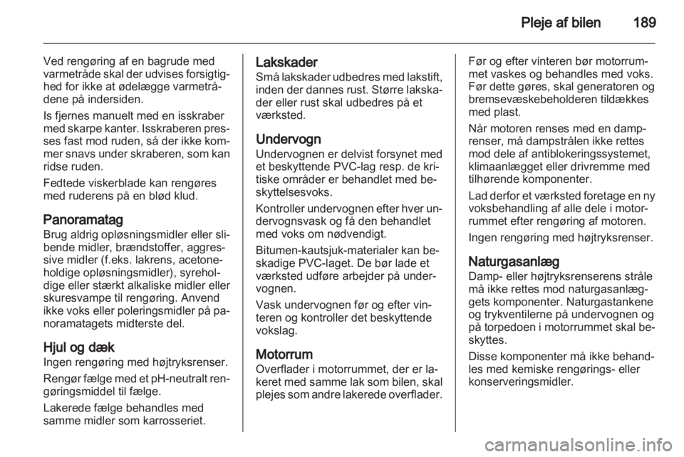 OPEL ZAFIRA 2011.5  Instruktionsbog (in Danish) 