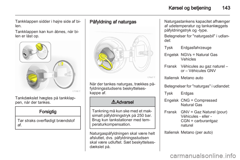 OPEL ZAFIRA 2012  Instruktionsbog (in Danish) 