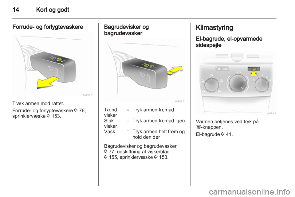 OPEL ZAFIRA 2012  Instruktionsbog (in Danish) 