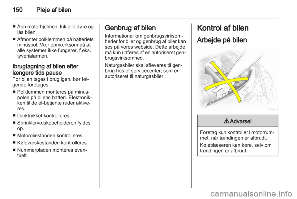 OPEL ZAFIRA 2012  Instruktionsbog (in Danish) 