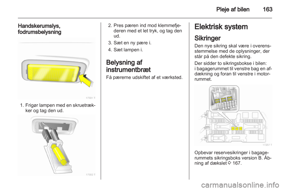 OPEL ZAFIRA 2012  Instruktionsbog (in Danish) 