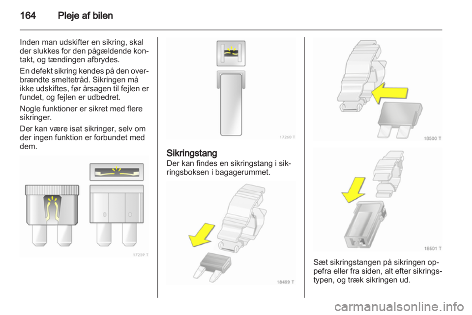 OPEL ZAFIRA 2012  Instruktionsbog (in Danish) 