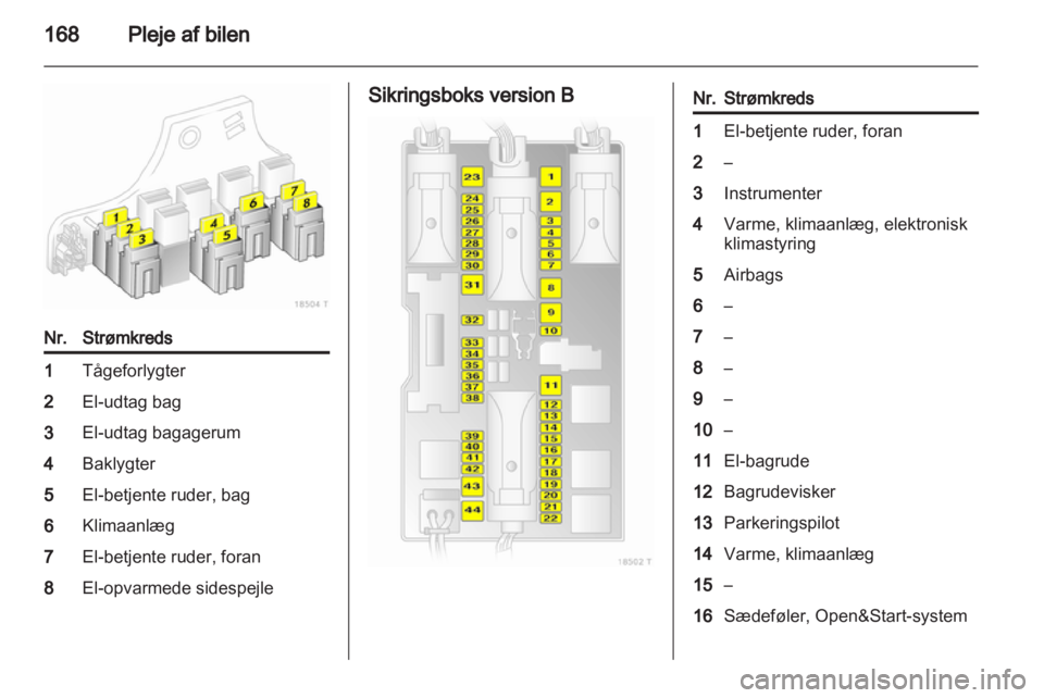 OPEL ZAFIRA 2012  Instruktionsbog (in Danish) 