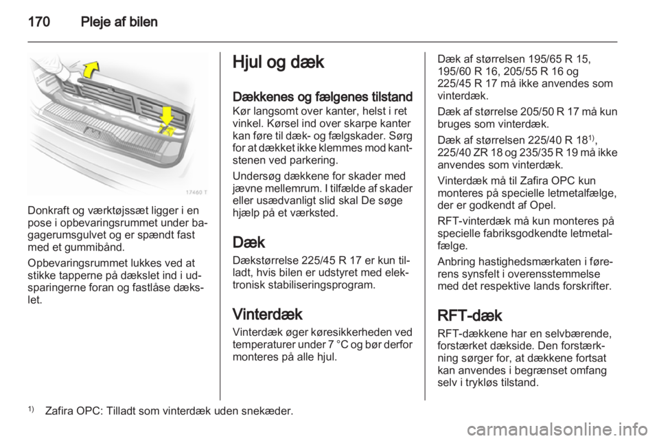 OPEL ZAFIRA 2012  Instruktionsbog (in Danish) 