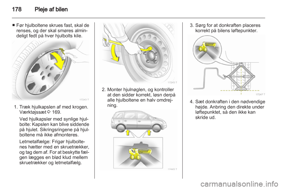 OPEL ZAFIRA 2012  Instruktionsbog (in Danish) 