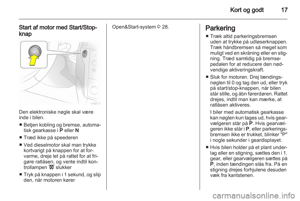 OPEL ZAFIRA 2012  Instruktionsbog (in Danish) 