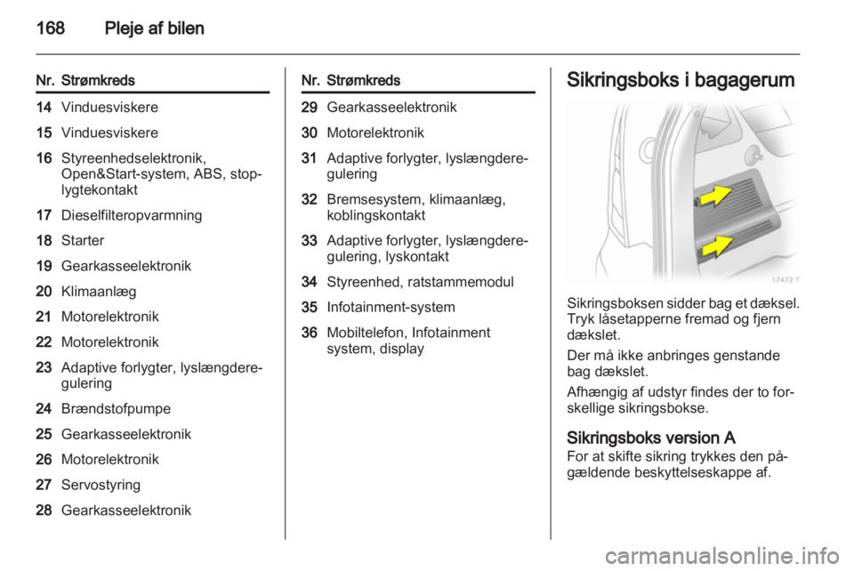 OPEL ZAFIRA 2013  Instruktionsbog (in Danish) 