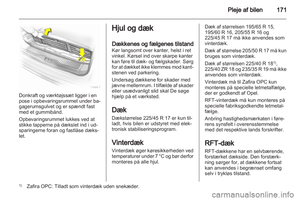 OPEL ZAFIRA 2013  Instruktionsbog (in Danish) 