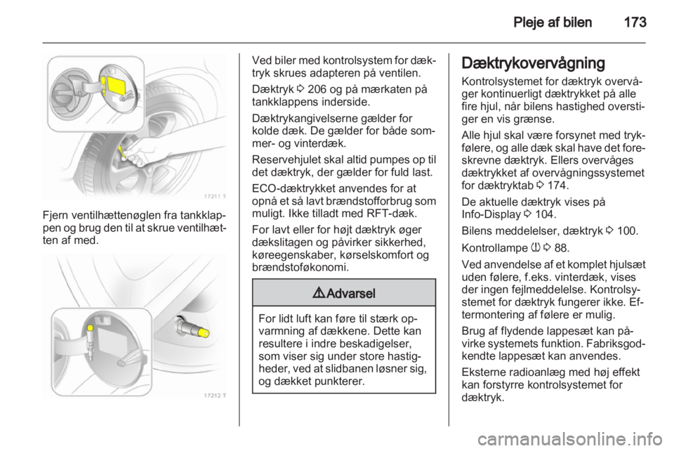 OPEL ZAFIRA 2013  Instruktionsbog (in Danish) 