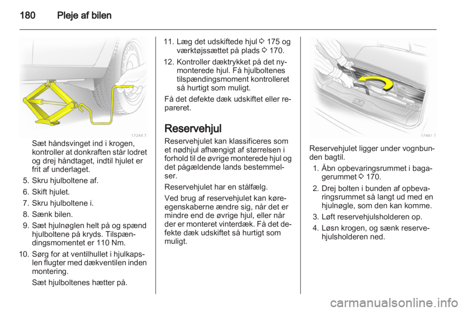 OPEL ZAFIRA 2013  Instruktionsbog (in Danish) 