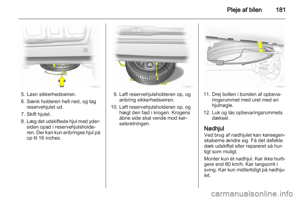 OPEL ZAFIRA 2013  Instruktionsbog (in Danish) 