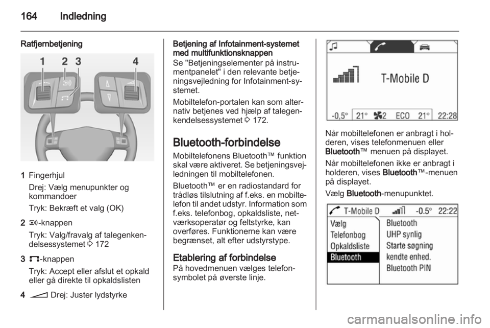 OPEL ZAFIRA B 2014  Instruktionsbog til Infotainment (in Danish) 