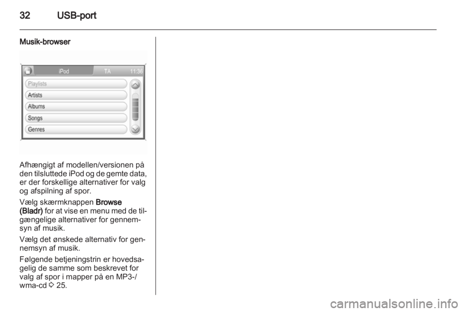 OPEL ZAFIRA B 2014  Instruktionsbog til Infotainment (in Danish) 