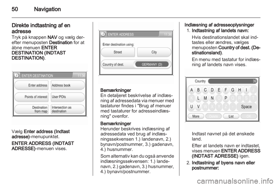 OPEL ZAFIRA B 2014  Instruktionsbog til Infotainment (in Danish) 