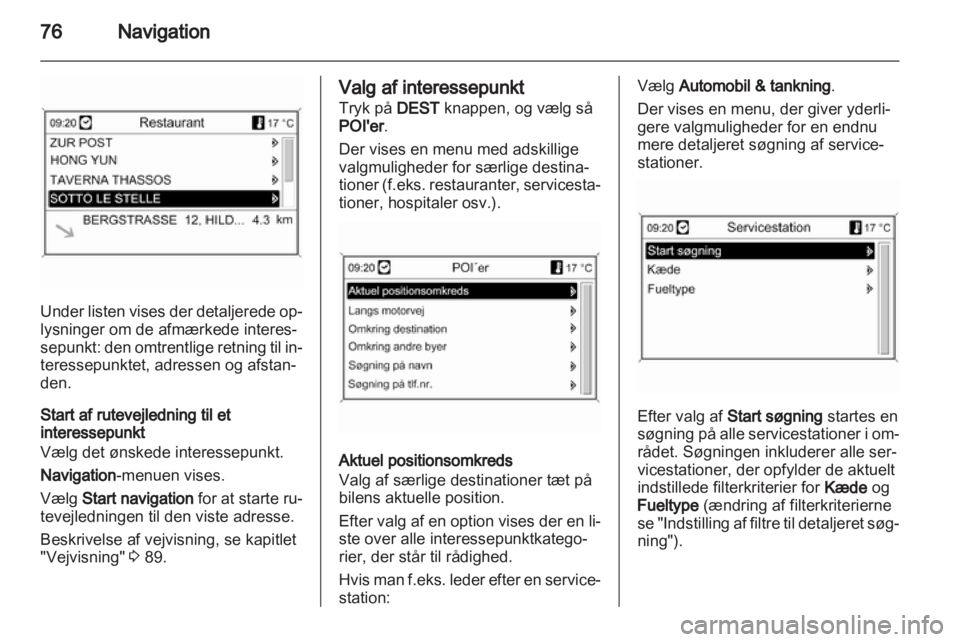 OPEL ZAFIRA C 2013.5  Instruktionsbog til Infotainment (in Danish) 