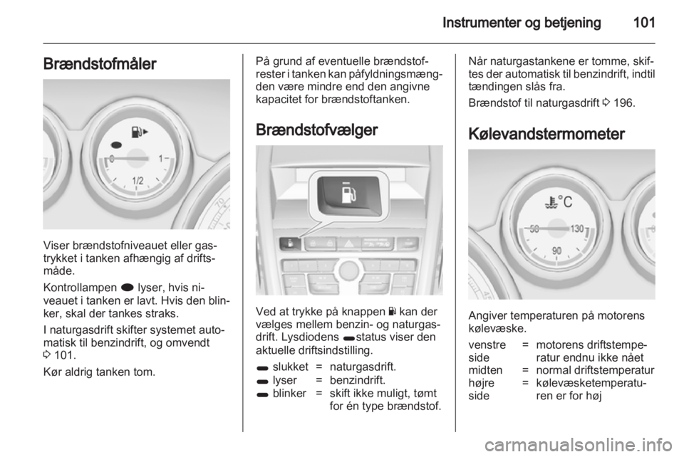 OPEL ZAFIRA TOURER 2012  Instruktionsbog (in Danish) 