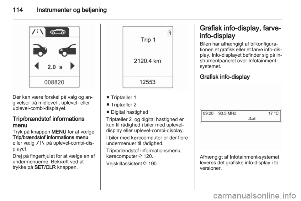 OPEL ZAFIRA TOURER 2012  Instruktionsbog (in Danish) 