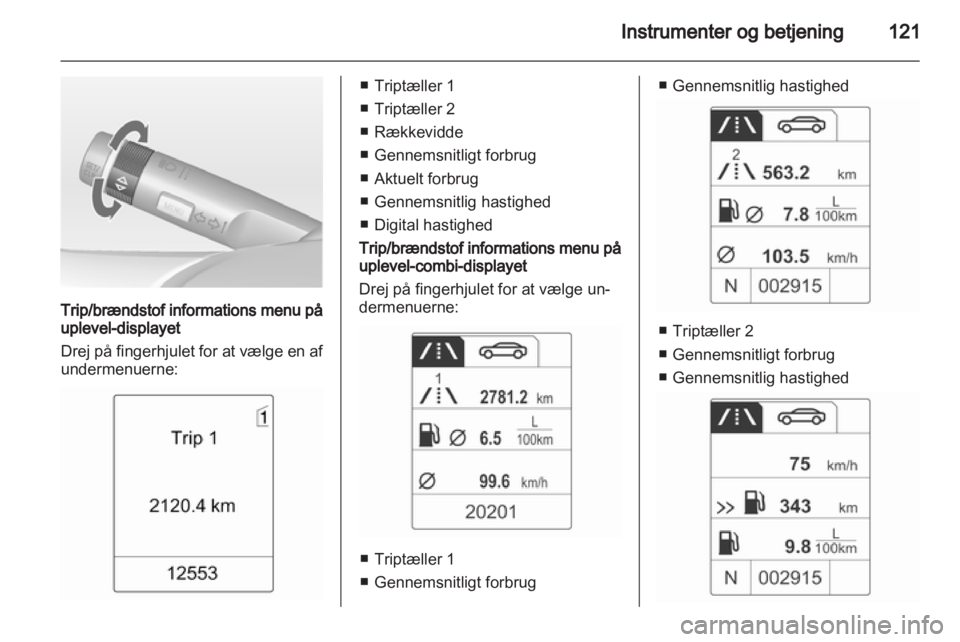 OPEL ZAFIRA TOURER 2012  Instruktionsbog (in Danish) 