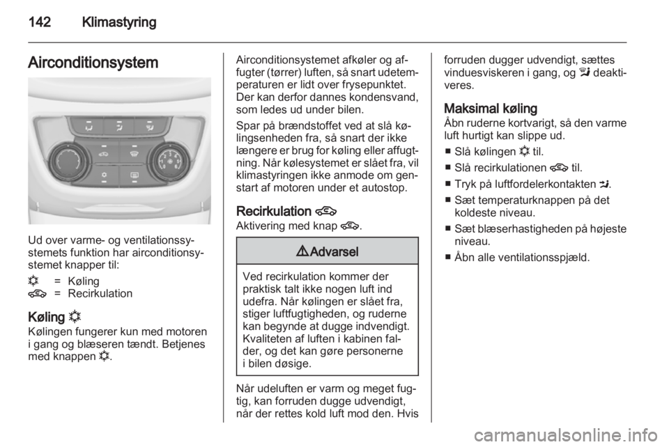 OPEL ZAFIRA TOURER 2012  Instruktionsbog (in Danish) 