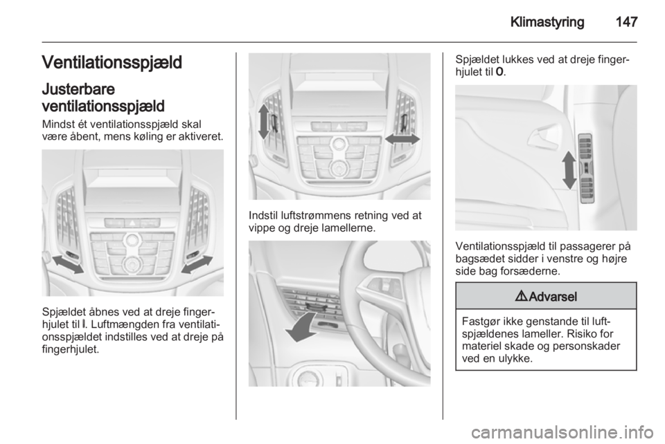 OPEL ZAFIRA TOURER 2012  Instruktionsbog (in Danish) 