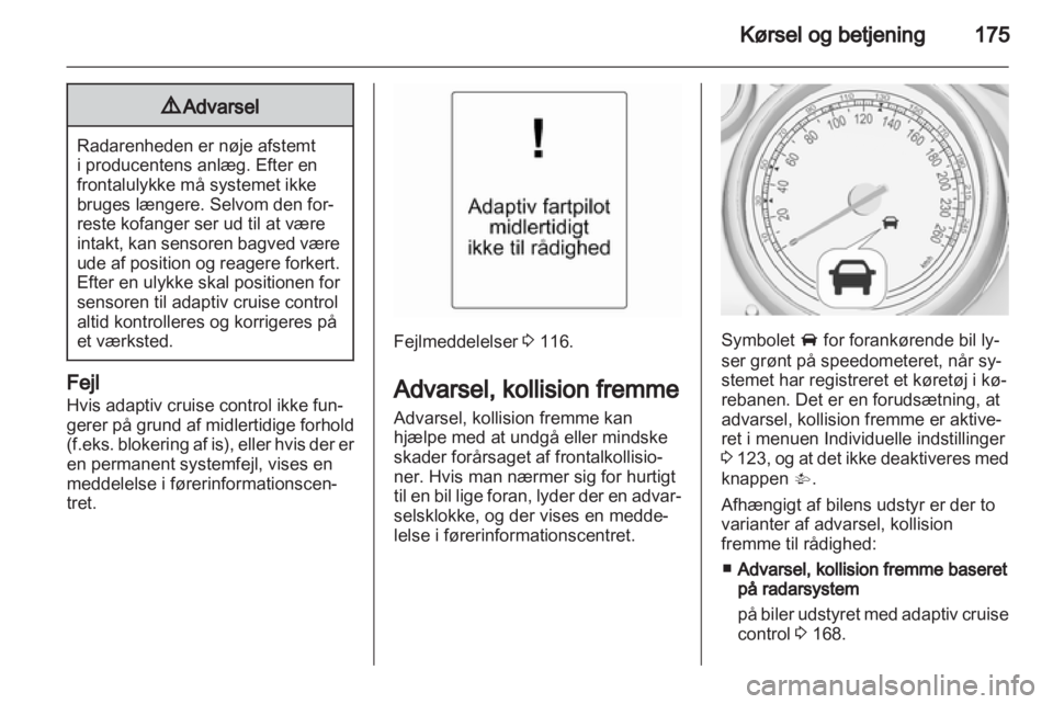 OPEL ZAFIRA TOURER 2012  Instruktionsbog (in Danish) 