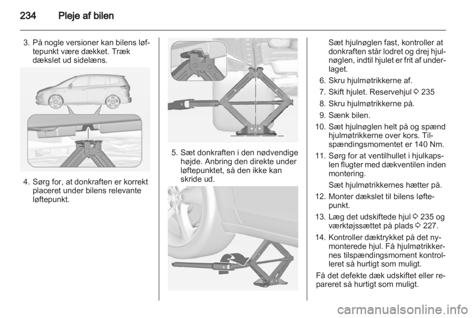 OPEL ZAFIRA TOURER 2012  Instruktionsbog (in Danish) 