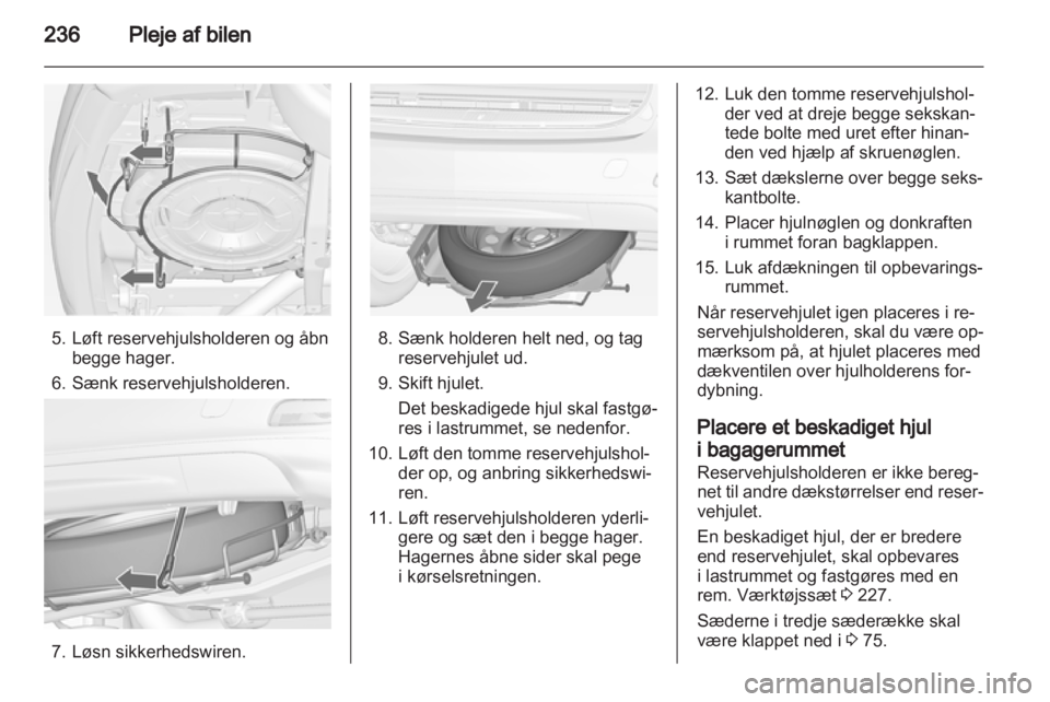 OPEL ZAFIRA TOURER 2012  Instruktionsbog (in Danish) 