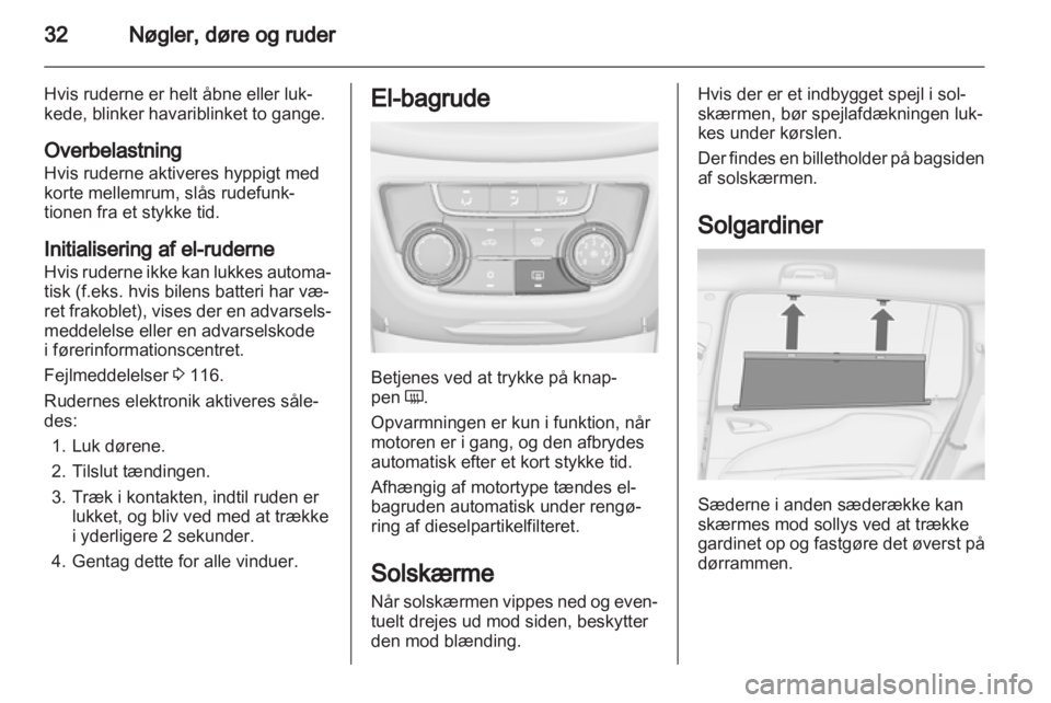 OPEL ZAFIRA TOURER 2012  Instruktionsbog (in Danish) 