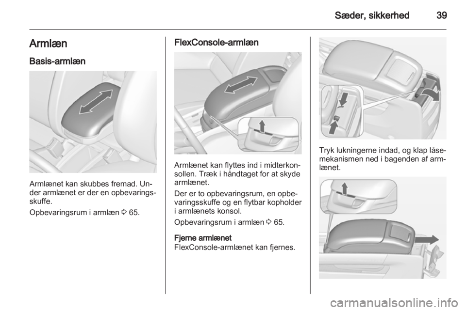 OPEL ZAFIRA TOURER 2012  Instruktionsbog (in Danish) 