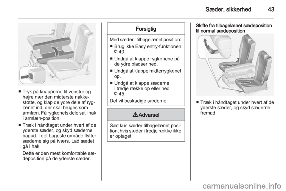 OPEL ZAFIRA TOURER 2012  Instruktionsbog (in Danish) 