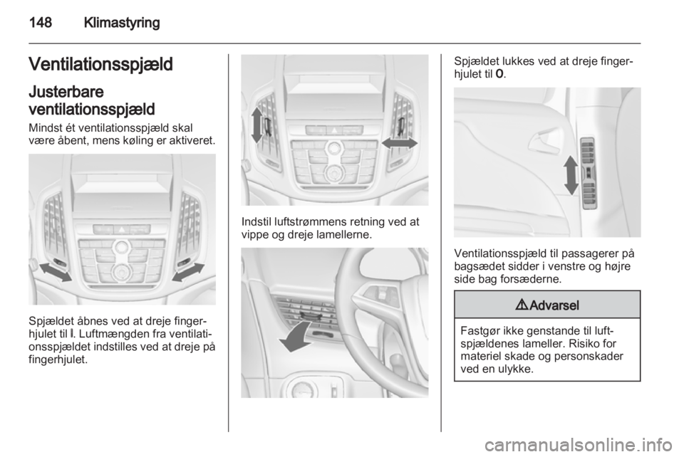 OPEL ZAFIRA TOURER 2012.5  Instruktionsbog (in Danish) 
