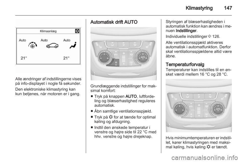 OPEL ZAFIRA TOURER 2013  Instruktionsbog (in Danish) 