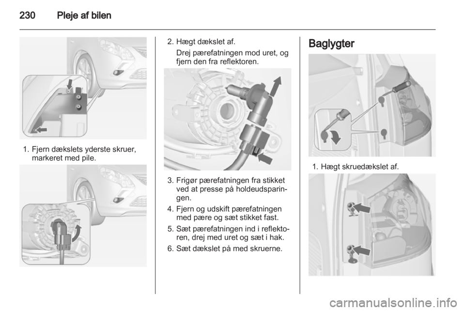 OPEL ZAFIRA TOURER 2013.5  Instruktionsbog (in Danish) 