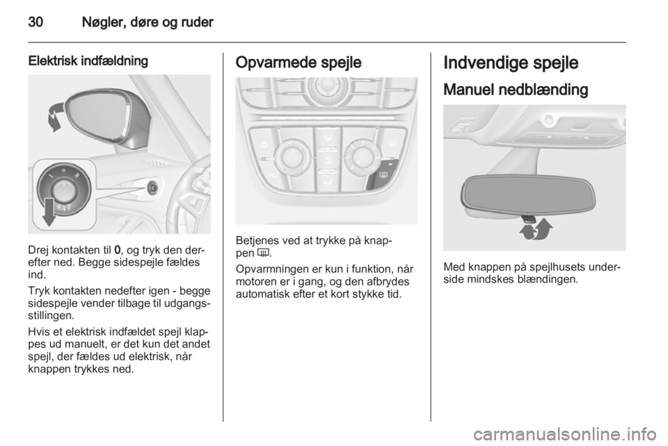 OPEL ZAFIRA TOURER 2013.5  Instruktionsbog (in Danish) 