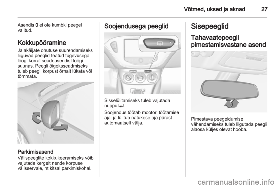 OPEL ADAM 2013.5  Omaniku käsiraamat (in Estonian) 