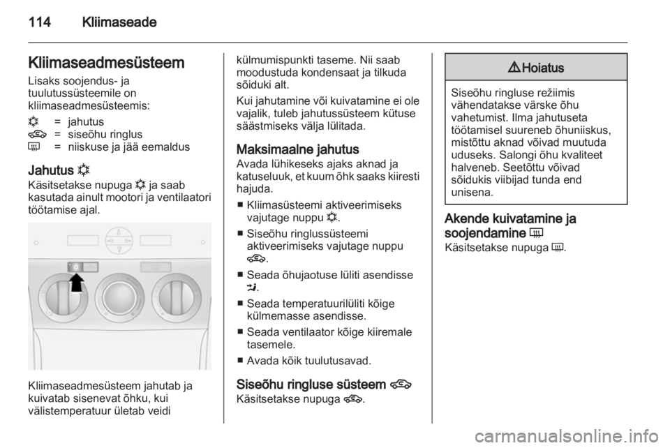 OPEL ANTARA 2012.5  Omaniku käsiraamat (in Estonian) 