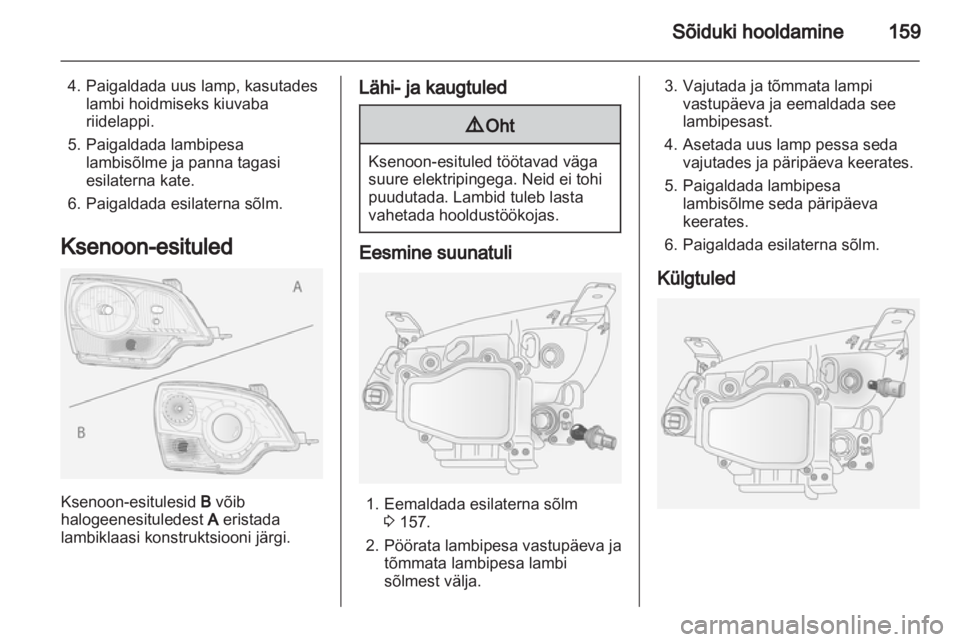 OPEL ANTARA 2012.5  Omaniku käsiraamat (in Estonian) 