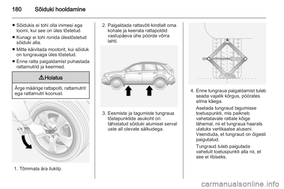 OPEL ANTARA 2012.5  Omaniku käsiraamat (in Estonian) 