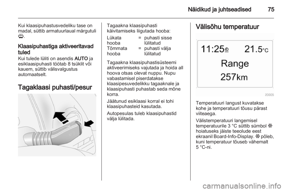 OPEL ANTARA 2012.5  Omaniku käsiraamat (in Estonian) 