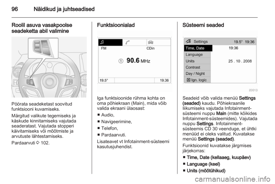 OPEL ANTARA 2012.5  Omaniku käsiraamat (in Estonian) 