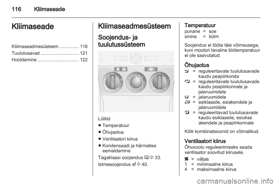 OPEL ANTARA 2013.5  Omaniku käsiraamat (in Estonian) 