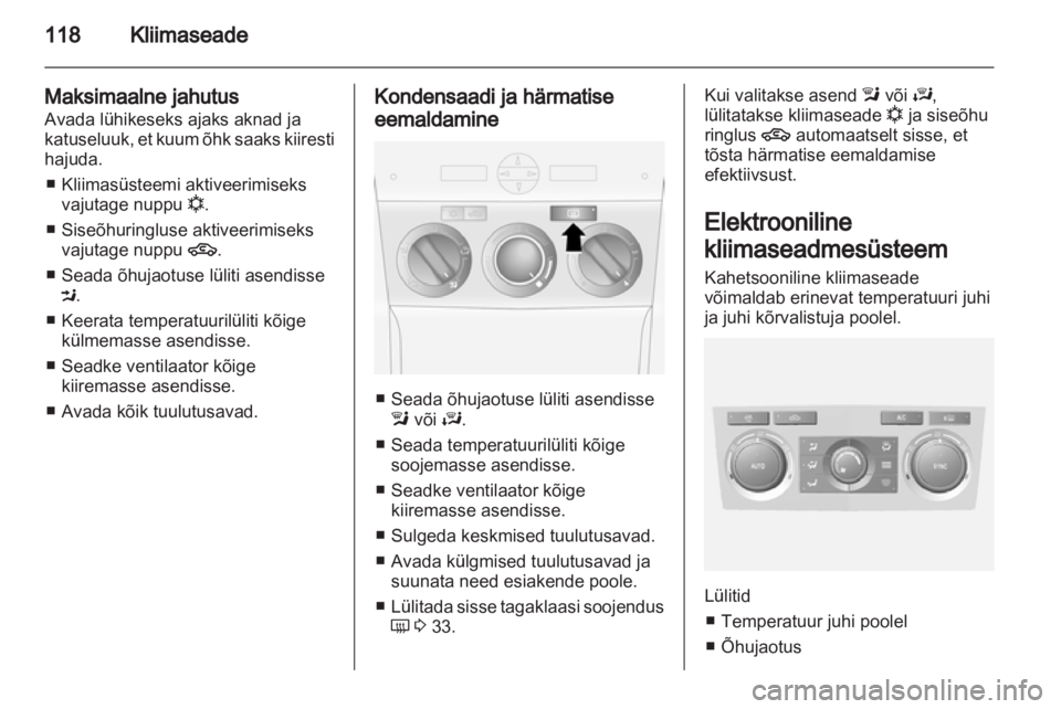 OPEL ANTARA 2013.5  Omaniku käsiraamat (in Estonian) 