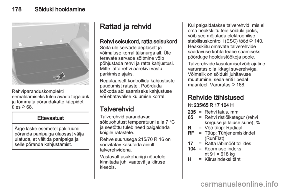 OPEL ANTARA 2013.5  Omaniku käsiraamat (in Estonian) 