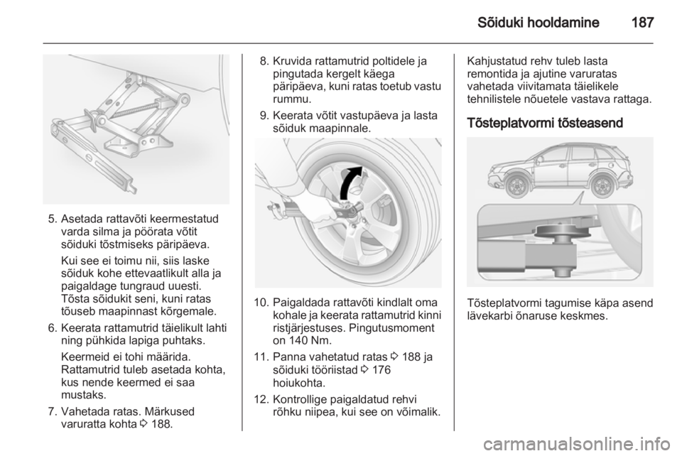 OPEL ANTARA 2013.5  Omaniku käsiraamat (in Estonian) 