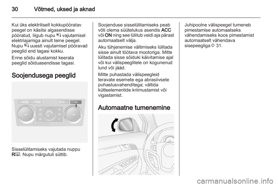 OPEL ANTARA 2013.5  Omaniku käsiraamat (in Estonian) 
