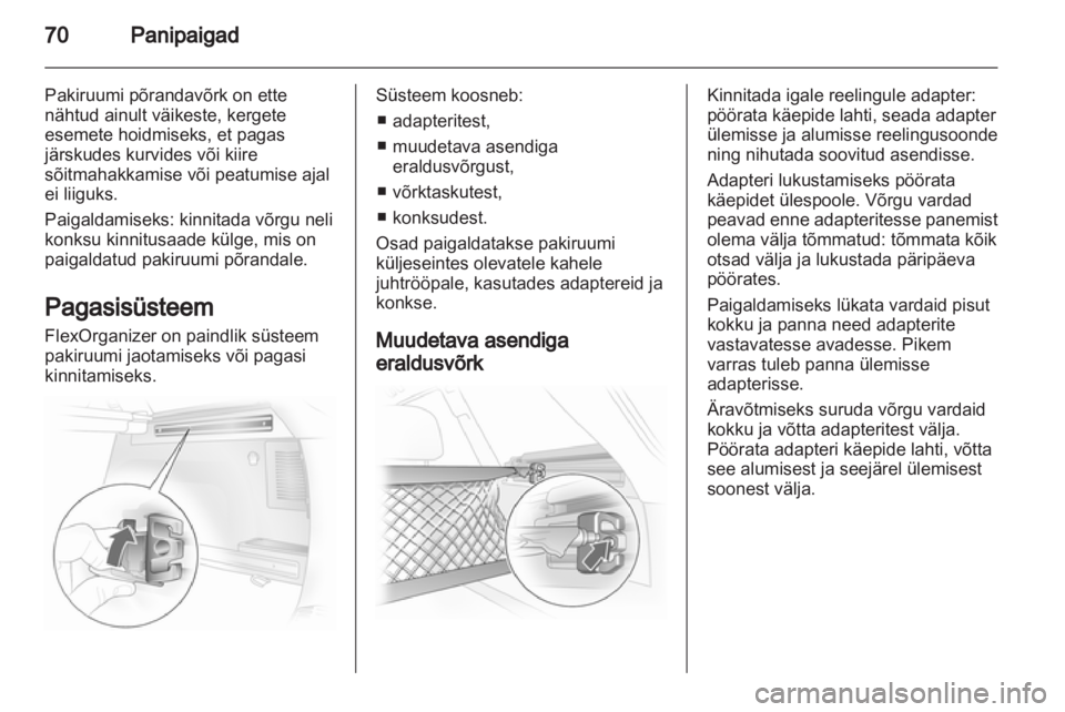 OPEL ANTARA 2013.5  Omaniku käsiraamat (in Estonian) 